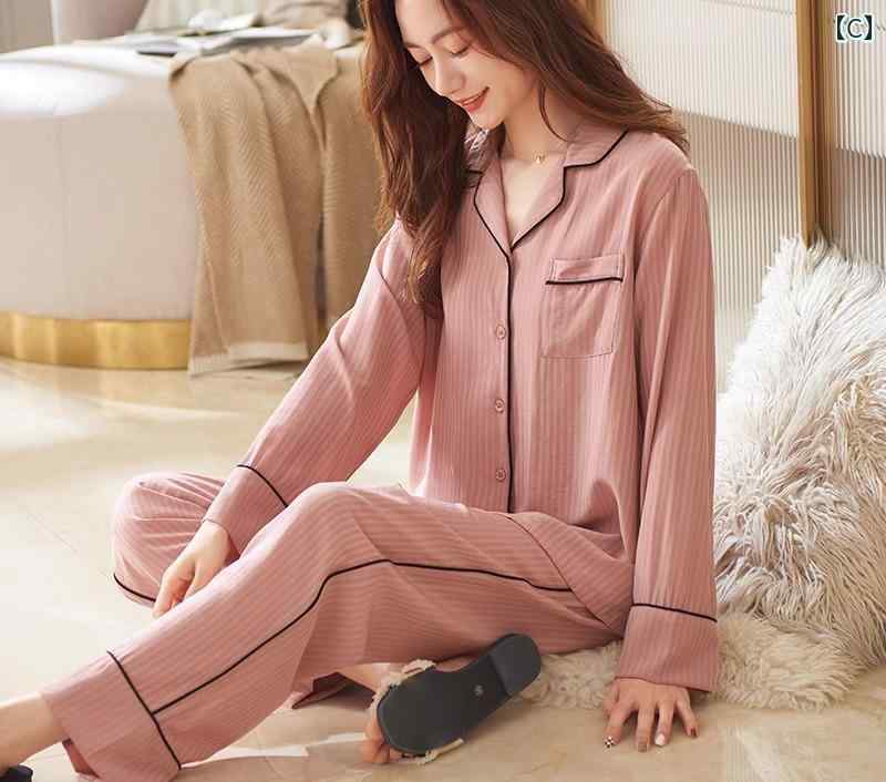 パジャマ レディース 上下セット 春秋 薄手 長袖 ルームウェア 前開き 大きいサイズ ウエストゴム 通気性 柔らかい 母の日 プレゼント シンプル エレガント 青 白 ピンク パジャマ レディース 上下セット 春秋 薄手 長袖 ルームウェア 前開き 大きいサイズ ウエストゴム 通気性 柔らかい 母の日 プレゼント シンプル エレガント 青 白 ピンク