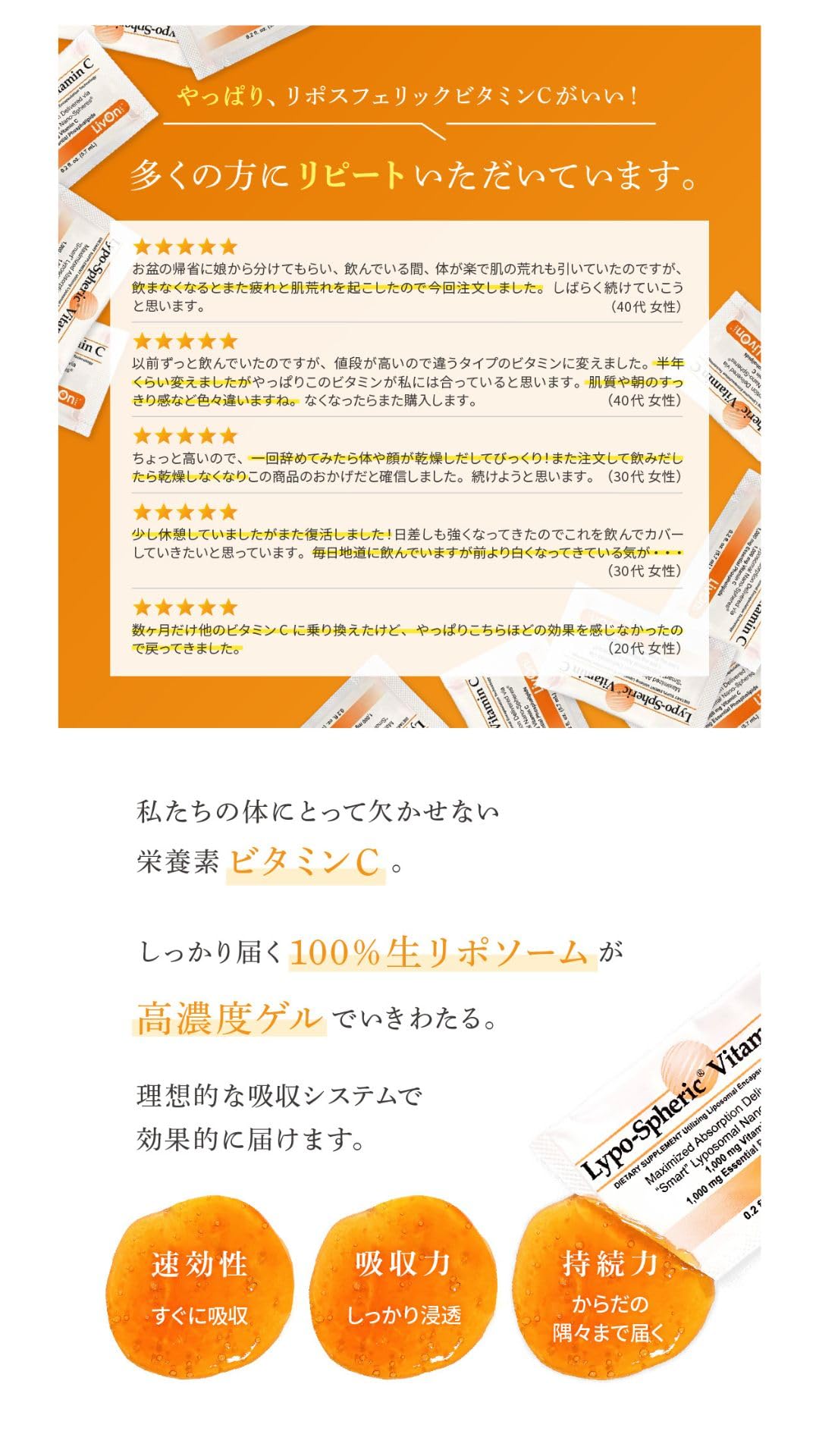 haru様】リポスフェリック ビタミンc 30包×2 60包 Amazon