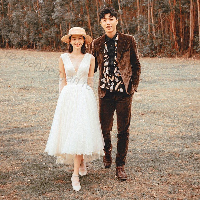 二次会 花嫁 白 ワンピース ドレス 演奏会 ピアノ 袖あり ウエディングドレス パーティードレス 結婚式 服装 前撮り 後撮り20代30代40代 女性 可愛い 安い