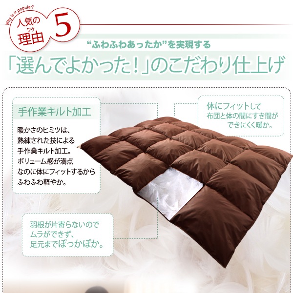 Sシングルサイズ 新20色 羽根布団8点セット ベッドタイプ 和タイプ 羽毛