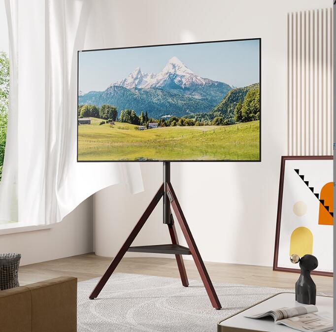 北欧風テレビ台ブラケットユニバーサルフロアスタンドショールームクラブ用　32から75インチテレビー適用　自由に移動