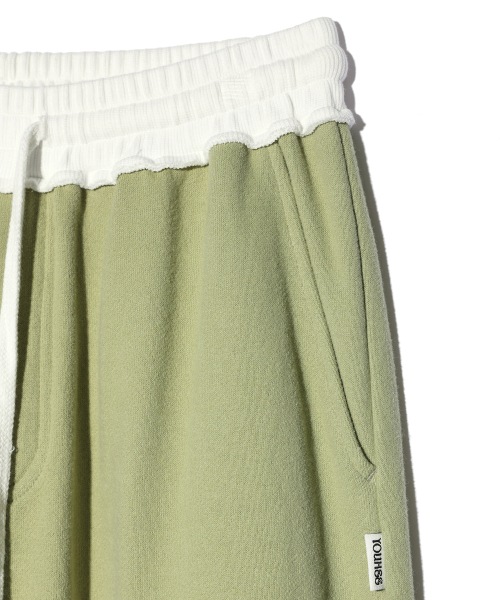 YOUHEE YOUHEE SYMBOL JERSEY TROUSER GREEN YHPTEC001GR