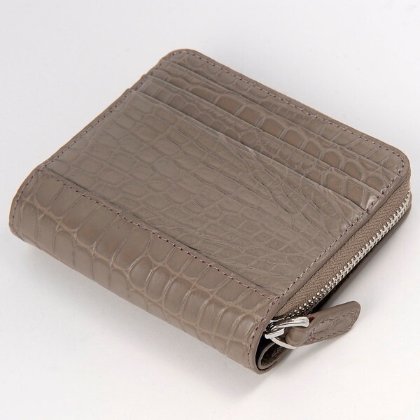 ロダニア マットクロコダイル 折財布 RDOC275TP トープ