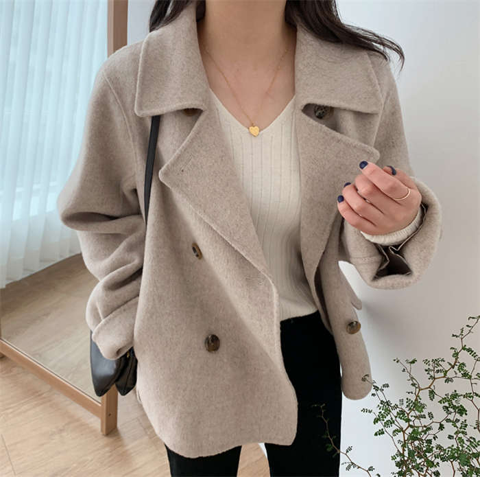 トレンチコート レディース チエスターコート ショート丈 コート 羽織 アウター 春 秋 コート ウール混 エレガント カジュアル 無地 体型カバー 暖かい ゆったり シンプル フォーマル 通勤 O トレンチコート レディース チエスターコート ショート丈 コート 羽織 アウター 春 秋 コート ウール混 エレガント カジュアル 無地 体型カバー 暖かい ゆったり シンプル フォーマル 通勤 O