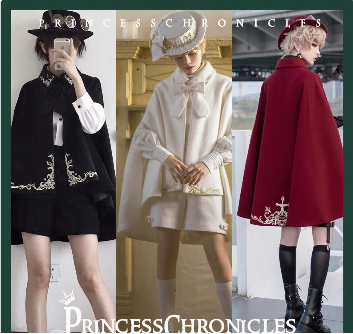 レトロ中世風 ロリータ 小王子風 重厚刺繍 ウールマント ケープ ポンチョ 宮廷風アウター コスプレ衣装 撮影用小道具 レトロ中世風 ロリータ 小王子風 重厚刺繍 ウールマント ケープ ポンチョ 宮廷風アウター コスプレ衣装 撮影用小道具