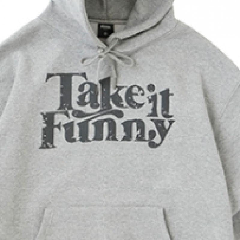 アーバネージテイクイットファニーオーバーパーカーグレー アーバネージテイクイットファニーオーバーパーカーグレー