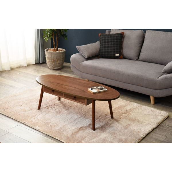 ローテーブル センターテーブル 引き出し付き 楕円形 おしゃれ 天然木 木製 幅110 奥行48 ローテーブル センターテーブル 引き出し付き 楕円形 おしゃれ 天然木 木製 幅110 奥行48