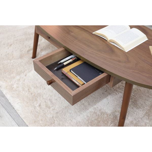 ローテーブル センターテーブル 引き出し付き 楕円形 おしゃれ 天然木 木製 幅110 奥行48 ローテーブル センターテーブル 引き出し付き 楕円形 おしゃれ 天然木 木製 幅110 奥行48