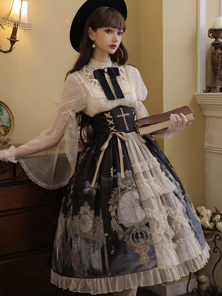 ロリータスカート エレガント 日常 ゴシック パンク レトロ ハロウィン ロリータ ドレス 秋 スーツ ロリータスカート エレガント 日常 ゴシック パンク レトロ ハロウィン ロリータ ドレス 秋 スーツ