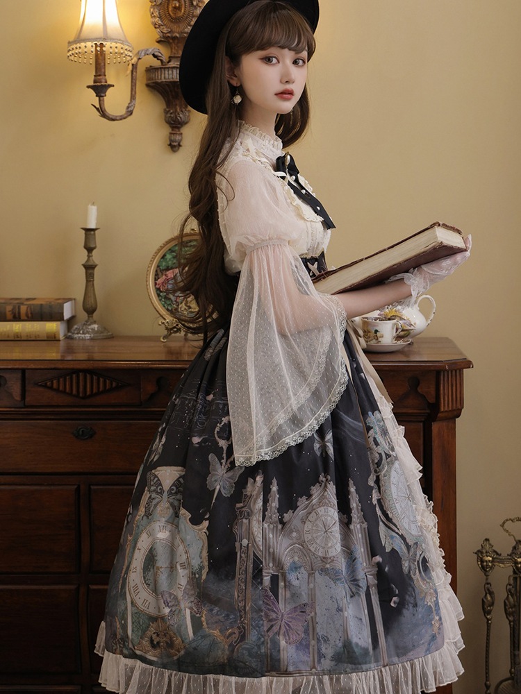 ロリータスカート エレガント 日常 ゴシック パンク レトロ ハロウィン ロリータ ドレス 秋 スーツ ロリータスカート エレガント 日常 ゴシック パンク レトロ ハロウィン ロリータ ドレス 秋 スーツ