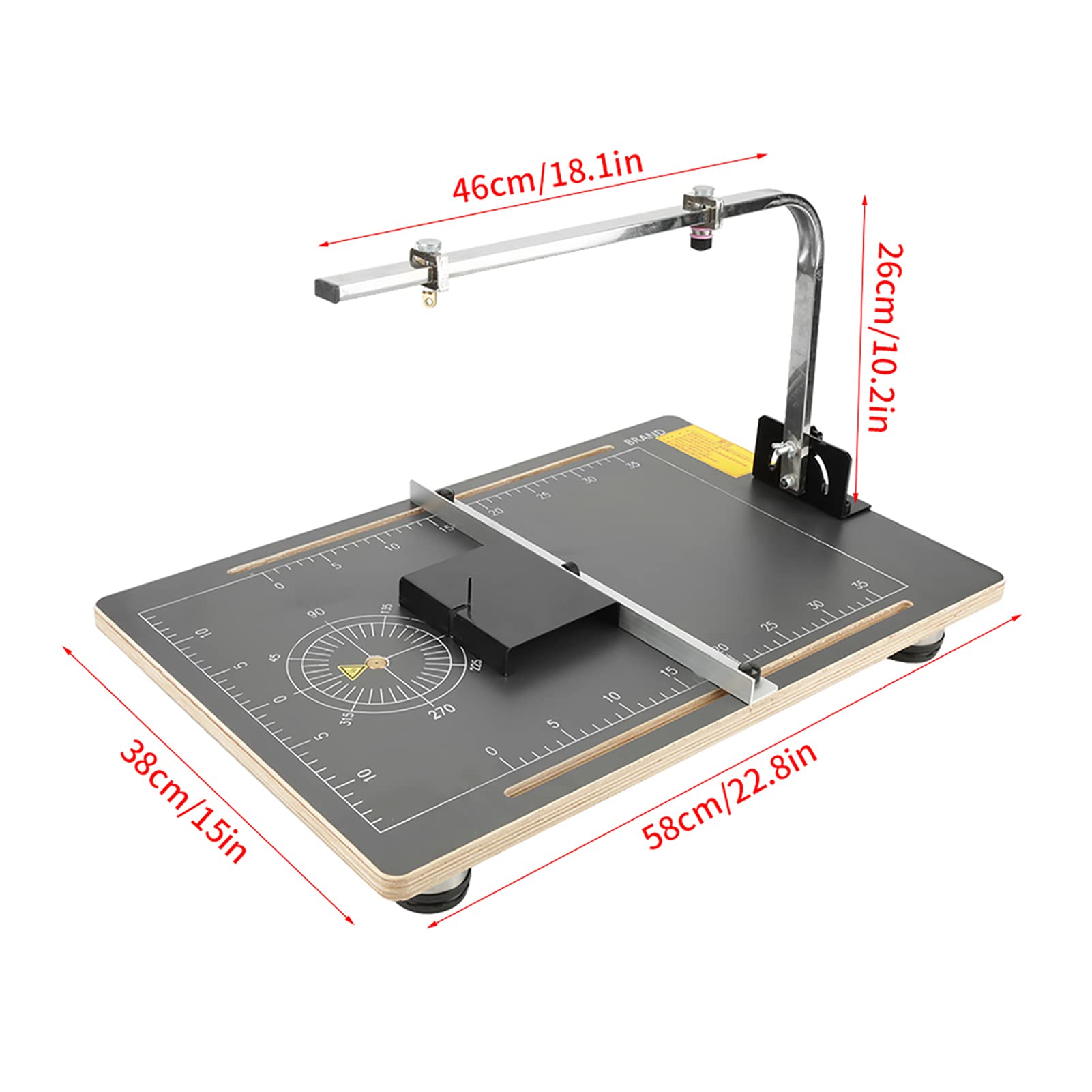 スタイロフォーム カッター 熱線加熱 角度切断 デスクトップホットワイヤーフォーム切断機 50300度 ボード ワックスワイヤーフォーム発泡スチロールカッター マシン作業スタンド テーブルツール