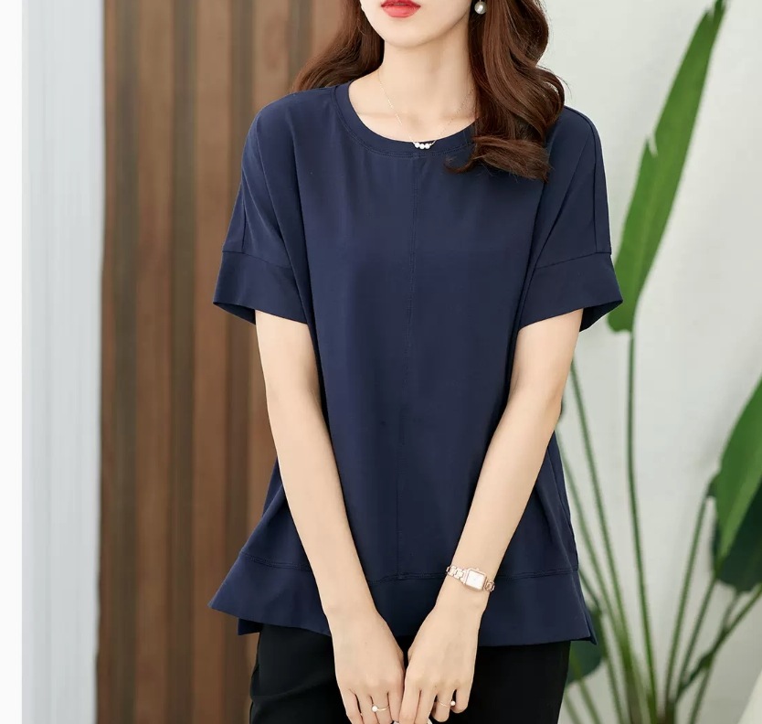 トップス デート Tシャツ カットソー 袖あり 半袖 かわいい 大人可愛い きれいめ シンプル カジュアル 大人 上品 おしゃれ お洒落 主役級 存在感 夏 10代 20代 30代 レディース 女性用