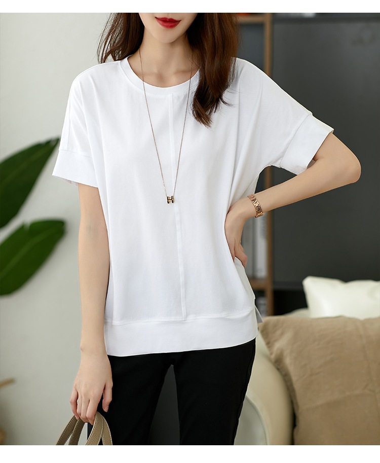 トップス デート Tシャツ カットソー 袖あり 半袖 かわいい 大人可愛い きれいめ シンプル カジュアル 大人 上品 おしゃれ お洒落 主役級 存在感 夏 10代 20代 30代 レディース 女性用