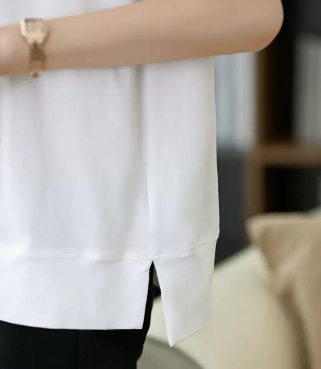 トップス デート Tシャツ カットソー 袖あり 半袖 かわいい 大人可愛い きれいめ シンプル カジュアル 大人 上品 おしゃれ お洒落 主役級 存在感 夏 10代 20代 30代 レディース 女性用