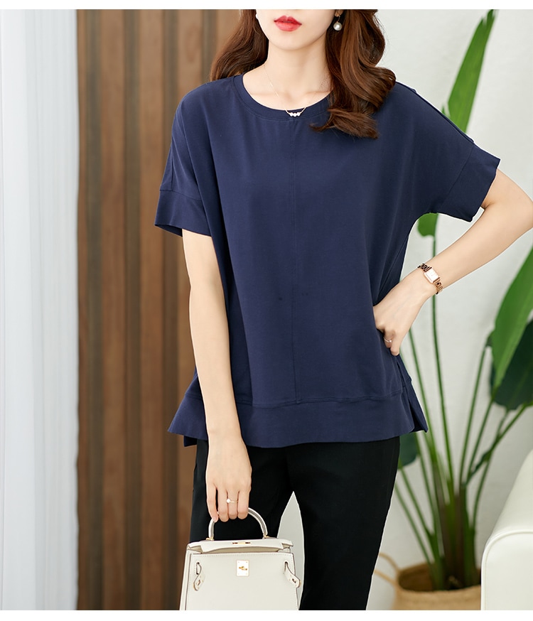 トップス デート Tシャツ カットソー 袖あり 半袖 かわいい 大人可愛い きれいめ シンプル カジュアル 大人 上品 おしゃれ お洒落 主役級 存在感 夏 10代 20代 30代 レディース 女性用