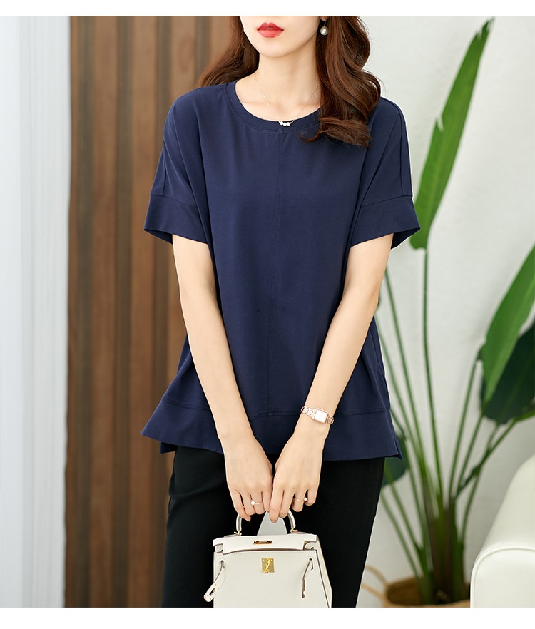 トップス デート Tシャツ カットソー 袖あり 半袖 かわいい 大人可愛い きれいめ シンプル カジュアル 大人 上品 おしゃれ お洒落 主役級 存在感 夏 10代 20代 30代 レディース 女性用