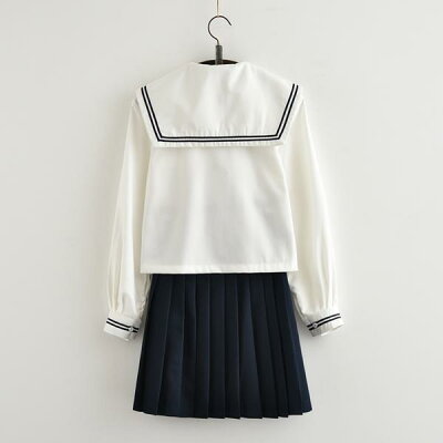 セーラー服女子高生セットアップスクール制服学生服トップス女子l制服フリルスカートスクール制服JK制服スクールウエアコスプレ衣コスチューム学生制高校の通学子服発表会結婚式卒業式入学式