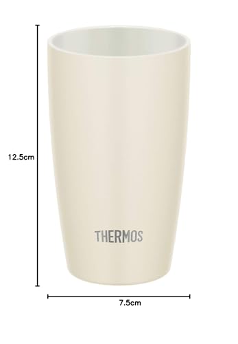 サーモス 真空断熱タンブラー 340ml ホワイト JDM-340 WH