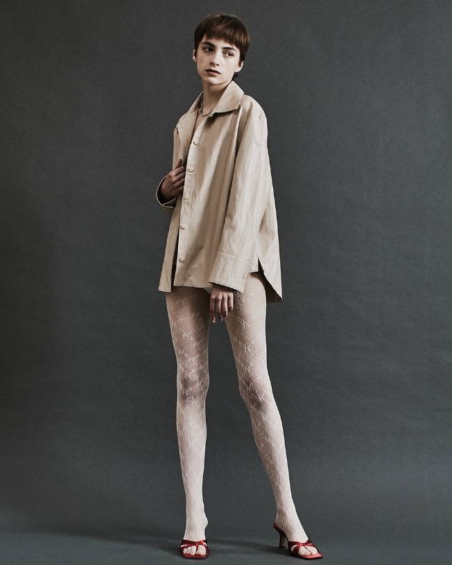 [SPERONE] Fox Crack Leather Shirt