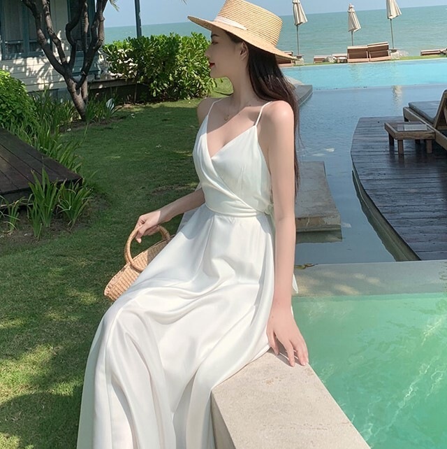 フレアワンピース ホワイト オレンジ ワンピース スリム 細身 ストレート スマート かわいい フレアワンピース ホワイト オレンジ ワンピース スリム 細身 ストレート スマート かわいい