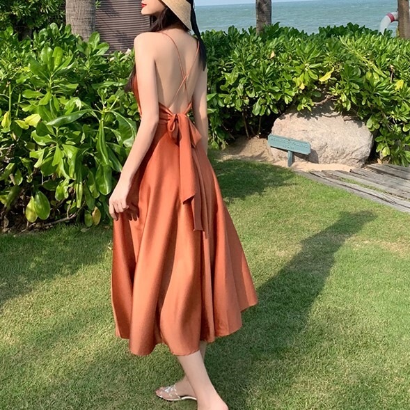 フレアワンピース ホワイト オレンジ ワンピース スリム 細身 ストレート スマート かわいい フレアワンピース ホワイト オレンジ ワンピース スリム 細身 ストレート スマート かわいい