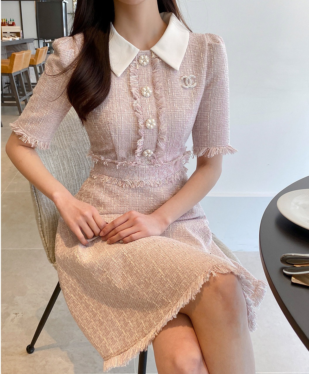 Sml ツイード ワンピース レディース服人気定番 限定セール