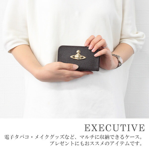 レディース EXECUTIVE マルチケース タバコケース ラウンドファスナー型 1518C9G