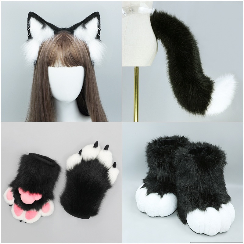 【急速出荷】ロリータチャームキツネキツネ耳ぬいぐるみヘッドバンド動物しっぽ手作り擬似動物耳動物しっぽスーツ 【急速出荷】ロリータチャームキツネキツネ耳ぬいぐるみヘッドバンド動物しっぽ手作り擬似動物耳動物しっぽスーツ