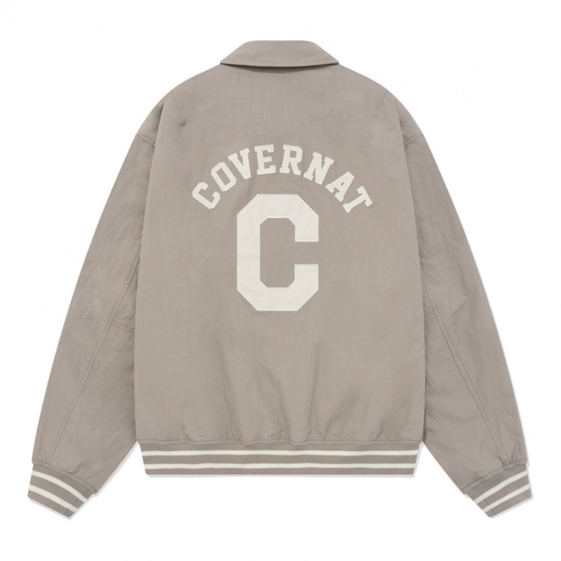 カバーナット 23SS Cロゴカラーバーシティジャケットベージュ