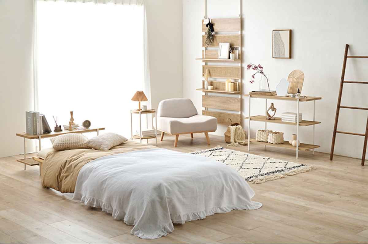 オープンラック 3段 韓国インテリア風 幅100cm ラック シェルフ 収納 棚 飾り棚 韓国風 ディスプレイ オープンシェルフ 本棚 収納ラック 淡色 おしゃれ