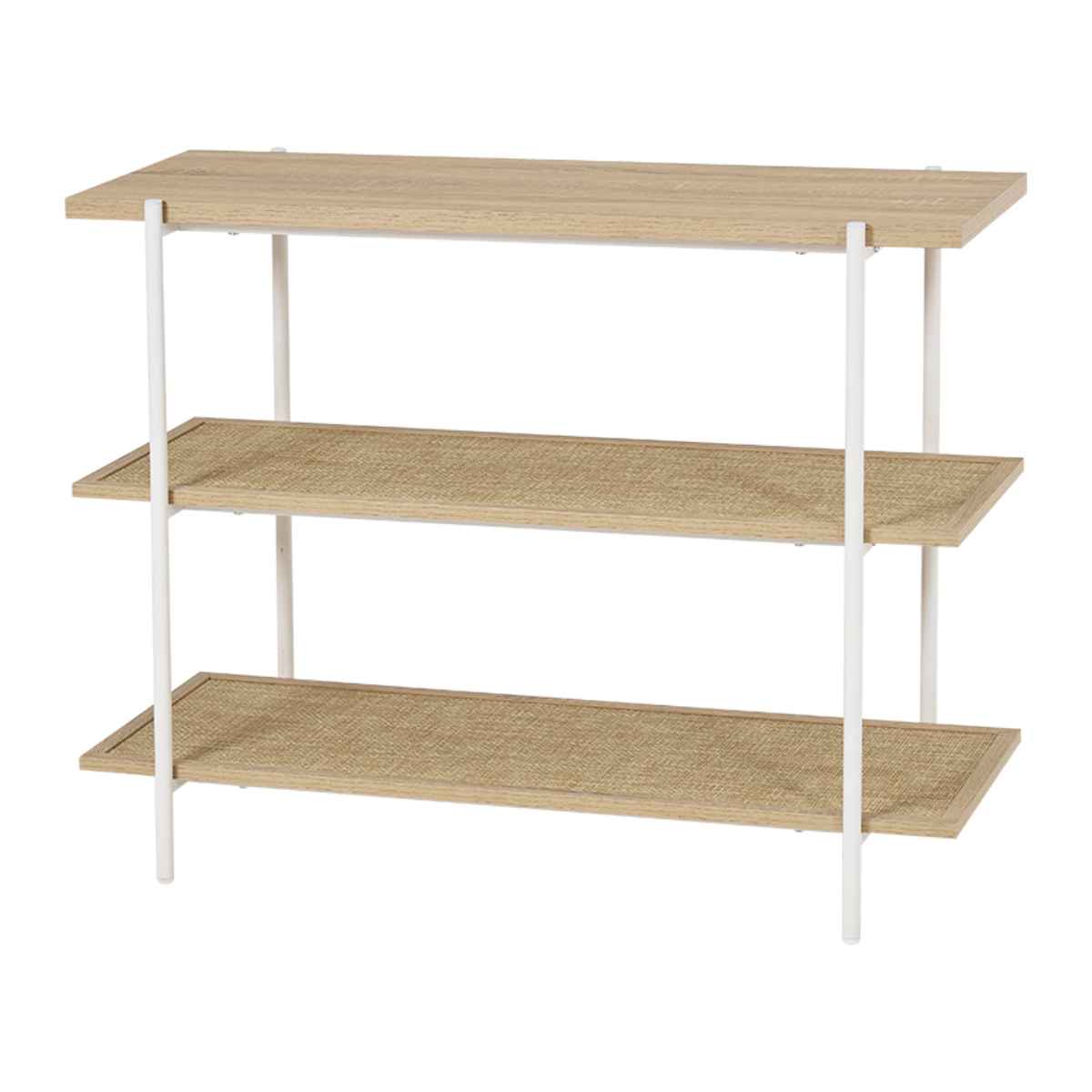 オープンラック 3段 韓国インテリア風 幅100cm ラック シェルフ 収納 棚 飾り棚 韓国風 ディスプレイ オープンシェルフ 本棚 収納ラック 淡色 おしゃれ