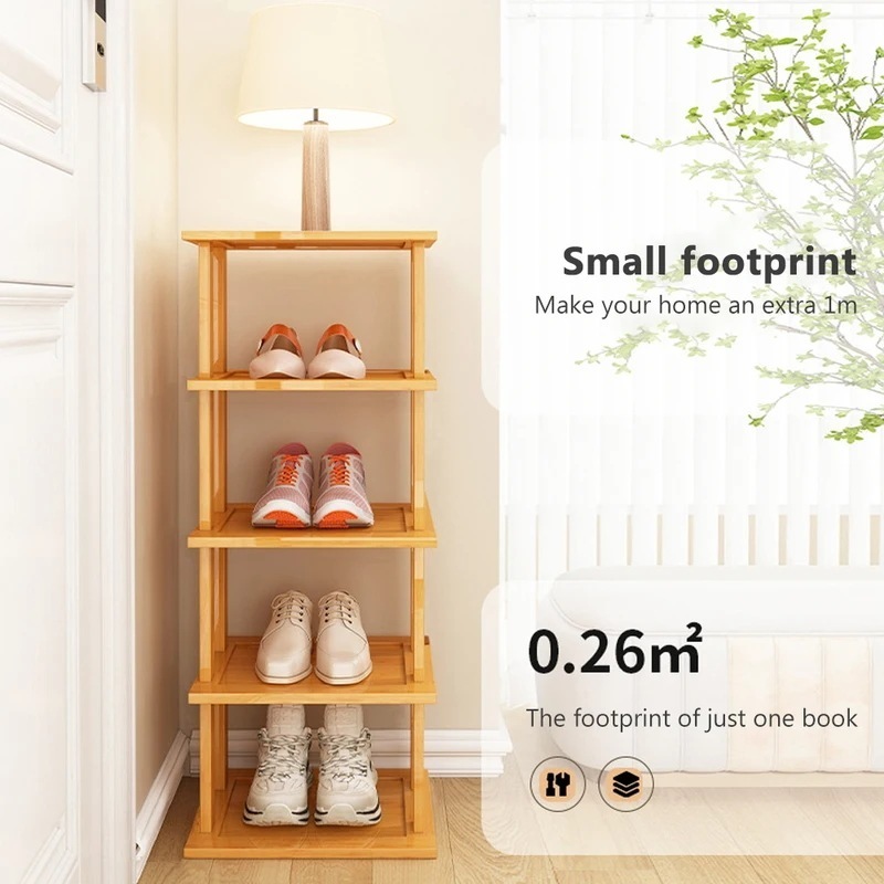 マルチレベルの靴オーガナイザー 省スペースの靴ラック 引き出しのドア 調節可能なキャビネット 家庭用製品