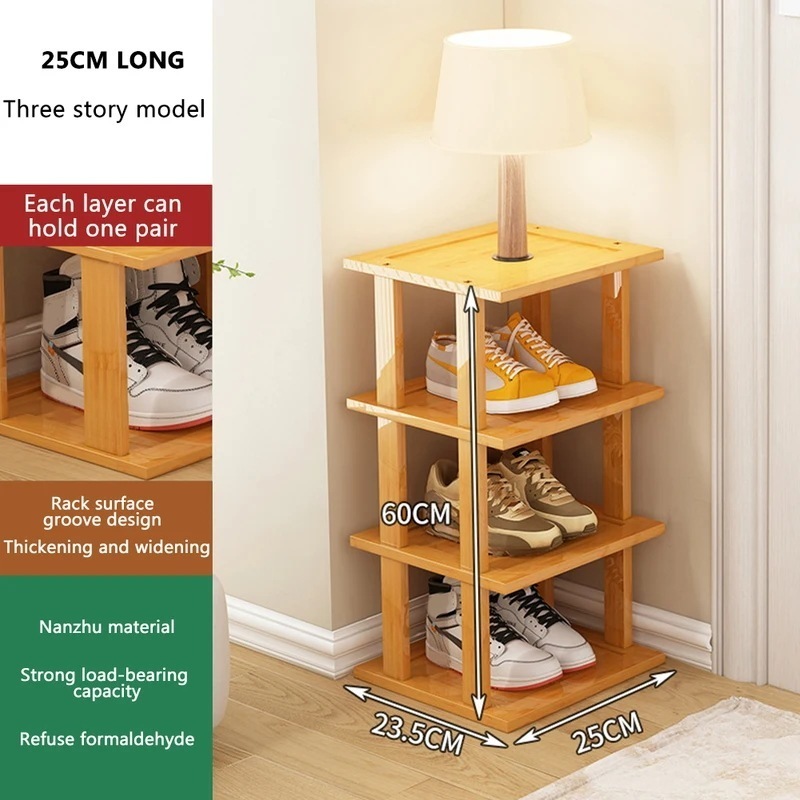 マルチレベルの靴オーガナイザー 省スペースの靴ラック 引き出しのドア 調節可能なキャビネット 家庭用製品