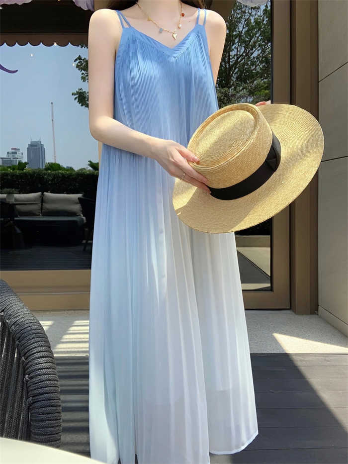 ワンピース 新作 グラデーション キャミワンピース ノースリーブ プルオーバー レディース ロングワンピース ロング ワンピ ハイウエスト Vネック 体型カバー ゆったり リゾート風 かわいい 着痩せ ワンピース 新作 グラデーション キャミワンピース ノースリーブ プルオーバー レディース ロングワンピース ロング ワンピ ハイウエスト Vネック 体型カバー ゆったり リゾート風 かわいい 着痩せ