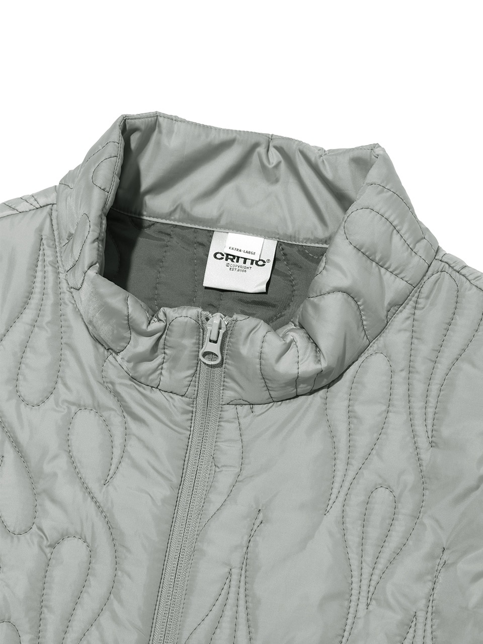 CRITIC】 FLAME QUILTING JUMPER : LIGHT GREY その他