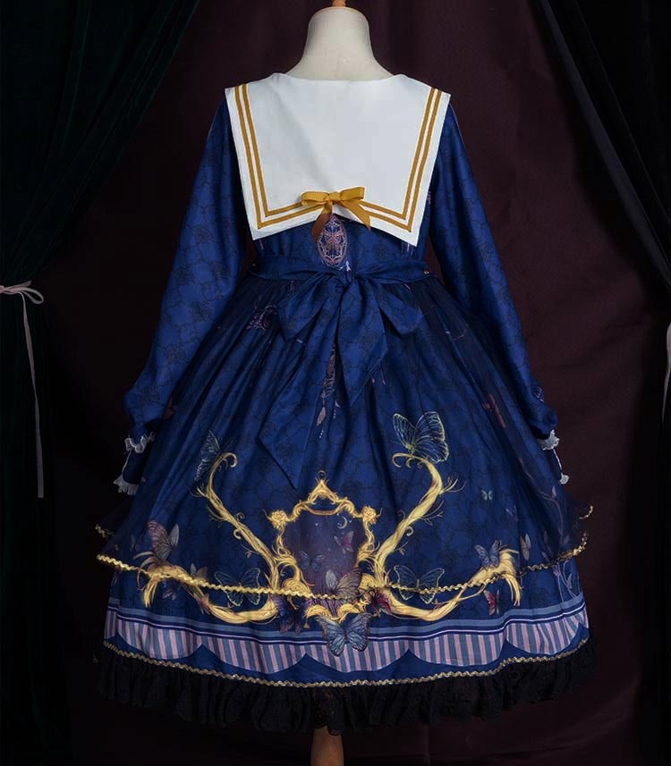 ロリータ ワンピース ゴスロリ Aライン 宮廷ドレス リボン Lolita レディース コスチューム 衣装 かわいい フリル 仮装 パーティ イベント ファッション ハロウィン 黒ロリ 白ロリ クラロ