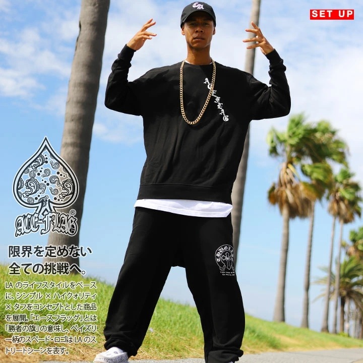 ACE FLAG 上下セット 長袖 ブランド スケボー メンズ 春秋冬用 黒 大きいサイズ エースフラッグ セットアップ トレーナー スウェット 2Pac 馬蹄 ACE FLAG 上下セット 長袖 ブランド スケボー メンズ 春秋冬用 黒 大きいサイズ エースフラッグ セットアップ トレーナー スウェット 2Pac 馬蹄