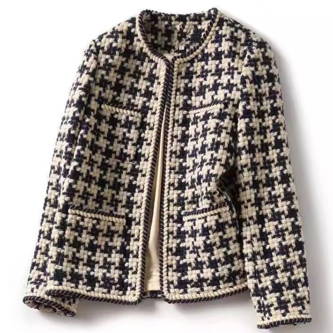 レディース ジャケット スーツ アウター ウール 羽織 前開き ノーカラージャケット 長袖 襟なし ノーカラー 中厚手 かわいい 大人可愛い きれいめ シンプル カジュアル 上品 おしゃれ かっこいい