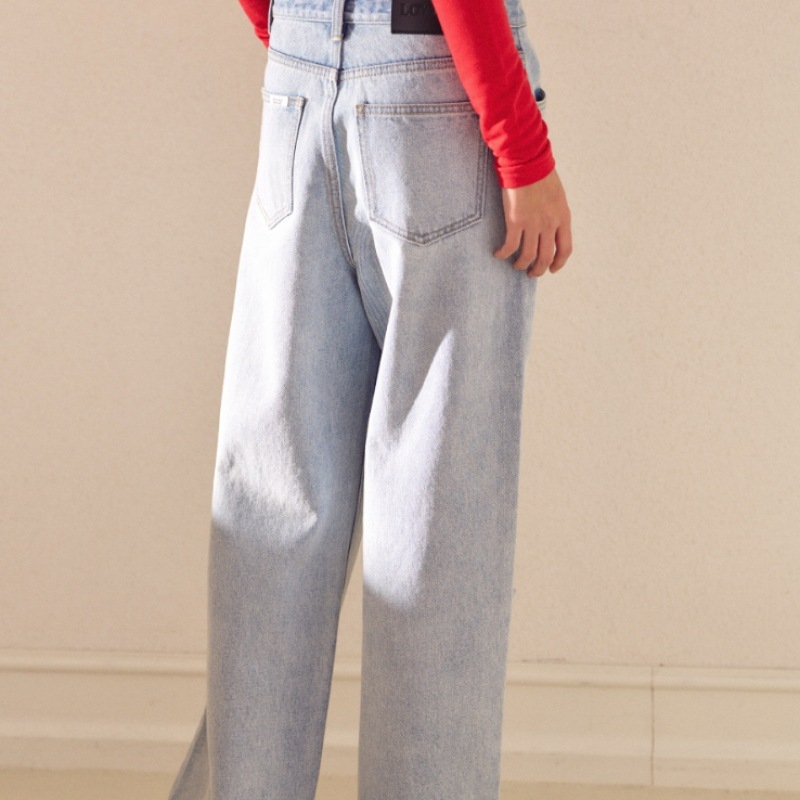 ロブロフニューラブワイドデニムライトブルー