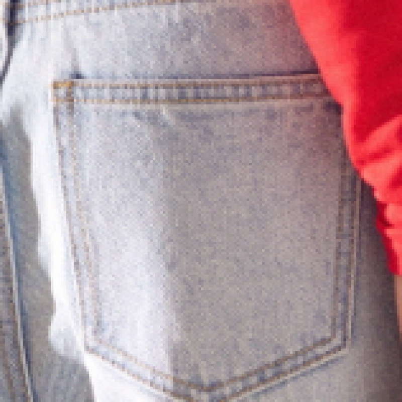 ロブロフニューラブワイドデニムライトブルー