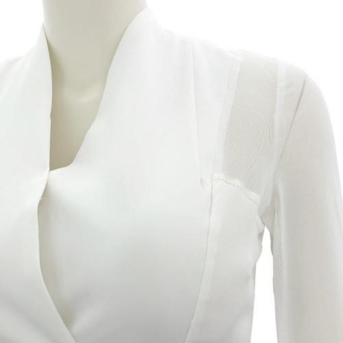 キャバドレス ミニドレス カシュクール ハイウエスト タイト ワンピース キャバ嬢 キャバクラ ラウンジ Vネック シースルー レディース グラシア