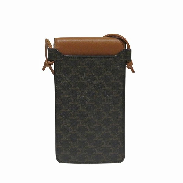 セリーヌ トリオンフ フォンポーチ 10G332CQD04LU ポシェット 【中古】 セリーヌ トリオンフ フォンポーチ 10G332CQD04LU ポシェット 【中古】