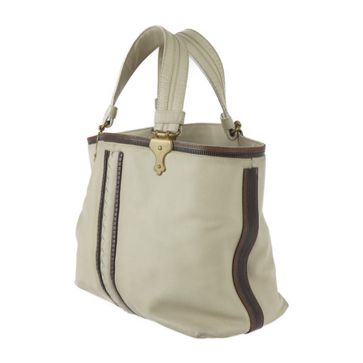 BOTTEGAVENETA ボッテガヴェネタ ハンドバッグ 162208 バッグ レザー ライトベージュ系 ゴールド金具 トートバッグ【本物保証】 BOTTEGAVENETA ボッテガヴェネタ ハンドバッグ 162208 バッグ レザー ライトベージュ系 ゴールド金具 トートバッグ【本物保証】
