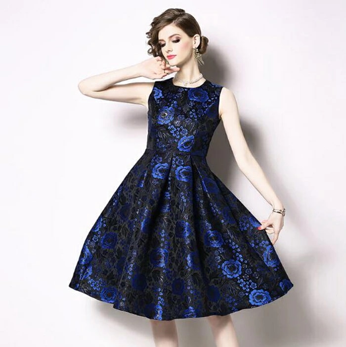 【即納】パーティードレス 結婚式 花柄 ワンピース フォーマルドレス お呼ばれ ドレス フォーマル 服 服装 ミセス ブライズメイド 大人 上品 20代30代40代 大きいサイズ 春 夏 秋 冬 パー