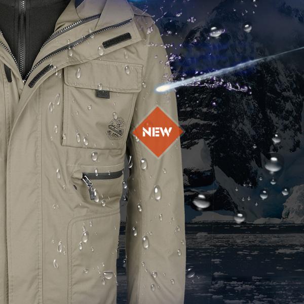 メンズスキージャケット3 in Fleeceライナー防水冬暖かい2xlカーキ メンズスキージャケット3 in Fleeceライナー防水冬暖かい2xlカーキ