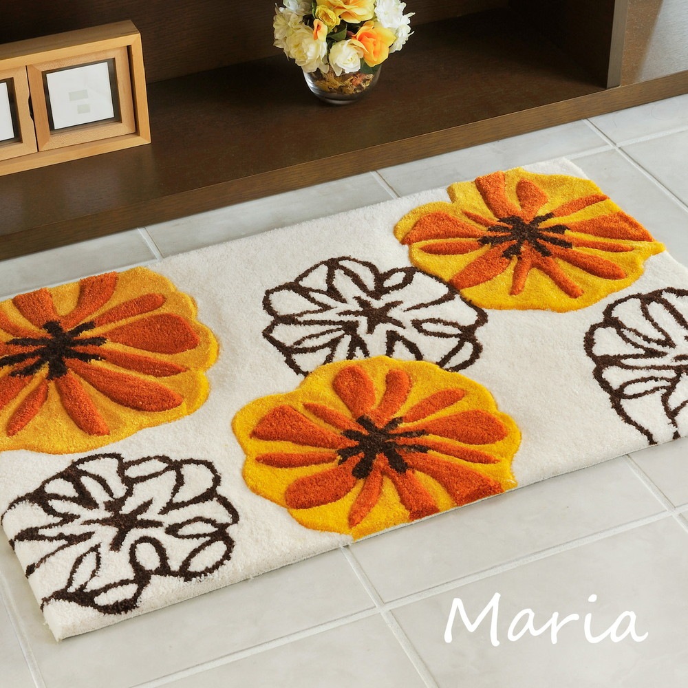 玄関マット [マリア] 70x120cm マルチカラー