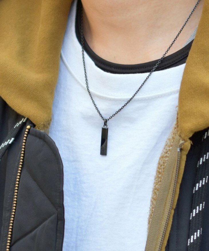 ネックレス メンズ トライ サンドプレート ステンレス LH-03NE0195 【ネコポス】 ネックレス メンズ トライ サンドプレート ステンレス LH-03NE0195 【ネコポス】