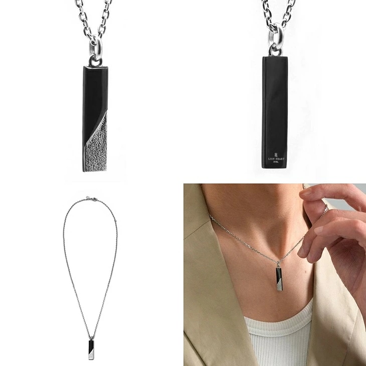 ネックレス メンズ トライ サンドプレート ステンレス LH-03NE0195 【ネコポス】 ネックレス メンズ トライ サンドプレート ステンレス LH-03NE0195 【ネコポス】