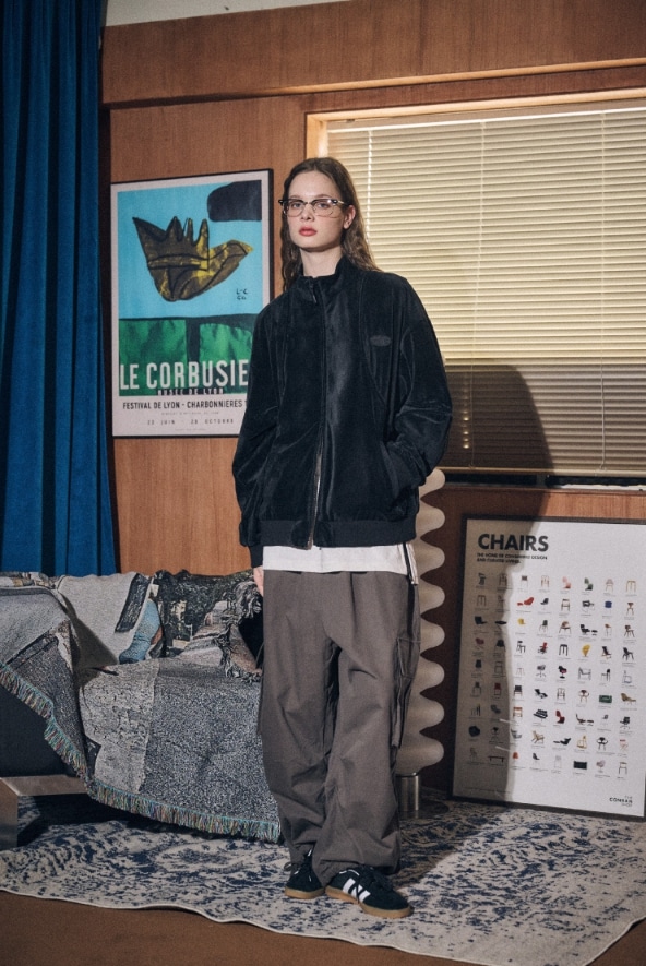 【CPGN STUDIO】 Velvet Racing Track Jacket