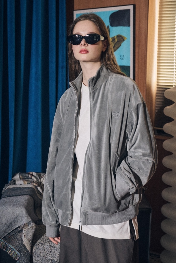 【CPGN STUDIO】 Velvet Racing Track Jacket